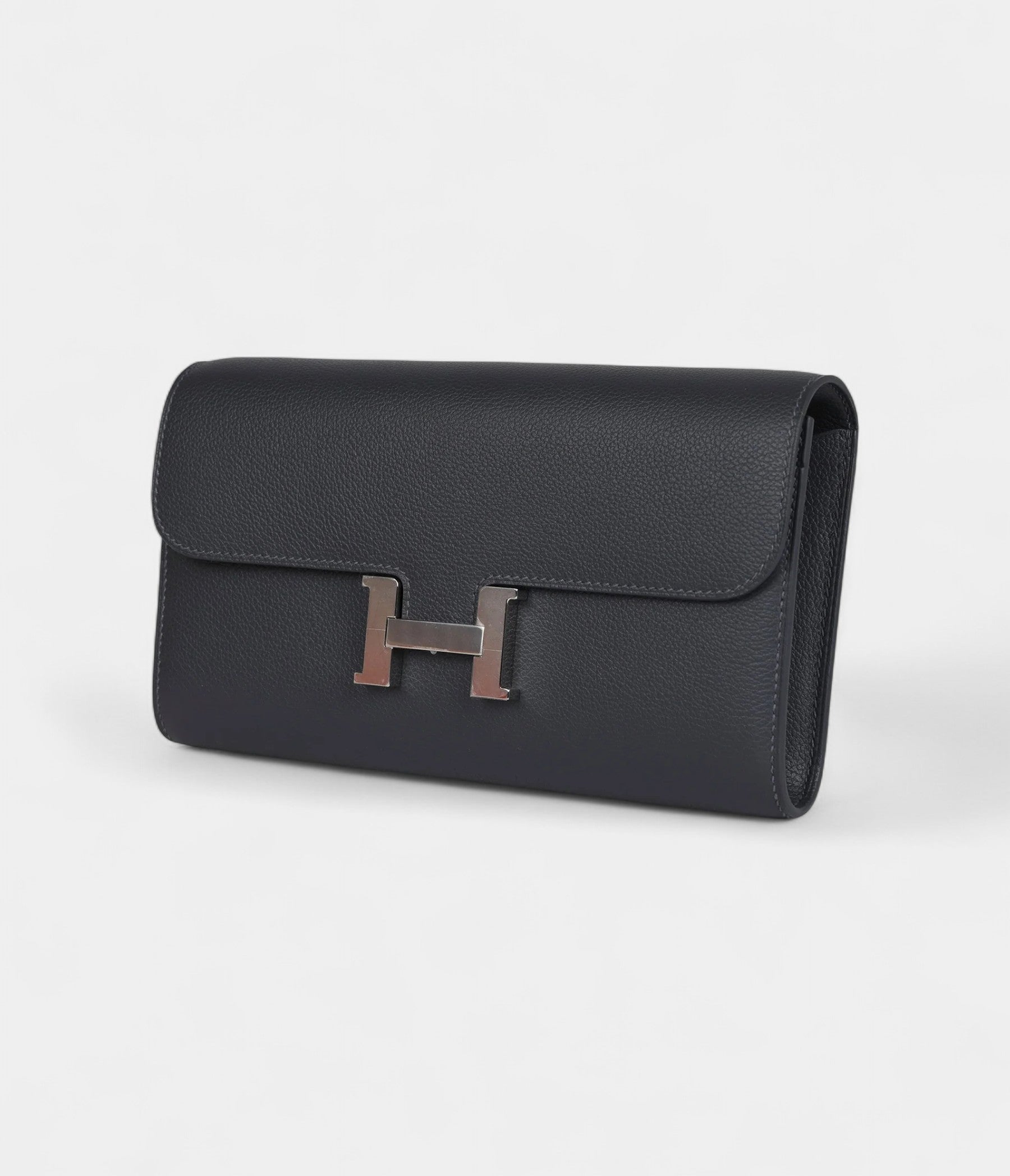 Hermès Constance Wallet To Go Ardoise Evercolor Palladium Hardware