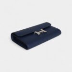 Hermès Constance Wallet To Go Bleu Navy Epsom Palladium Hardware