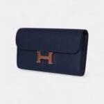 Hermès Constance Wallet To Go Bleu Navy Epsom Palladium Hardware