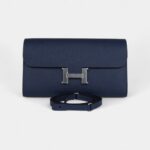 Hermès Constance Wallet To Go Bleu Navy Epsom Palladium Hardware