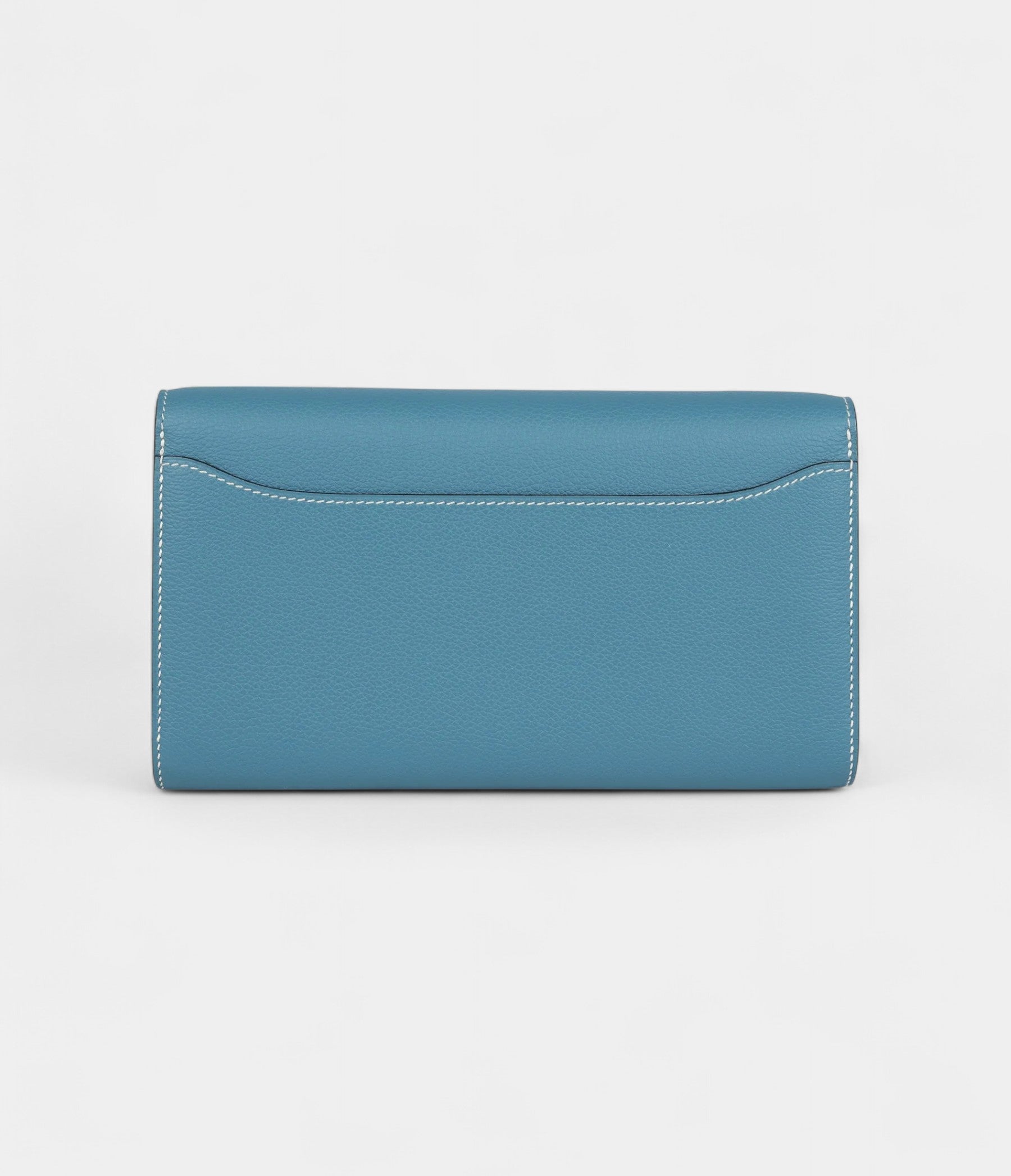 Hermès Constance Wallet To Go Blue Jean Evercolor Gold Hardware