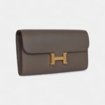 Hermès Constance Wallet To Go Etain Epsom Gold Hardware