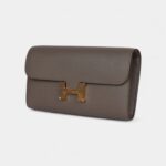Hermès Constance Wallet To Go Etain Epsom Gold Hardware
