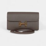 Hermès Constance Wallet To Go Etain Epsom Gold Hardware