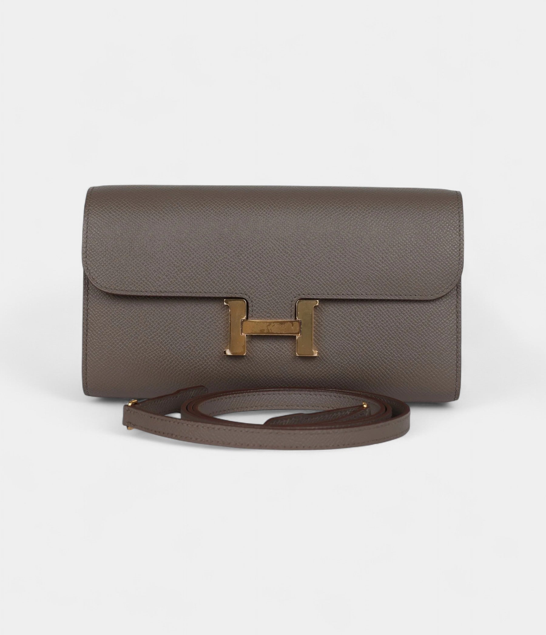 Hermès Constance Wallet To Go Etain Epsom Gold Hardware