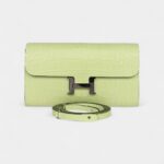 Hermès Constance Wallet To Go Jaune Bourgeon Matte Alligator Palladium Hardware