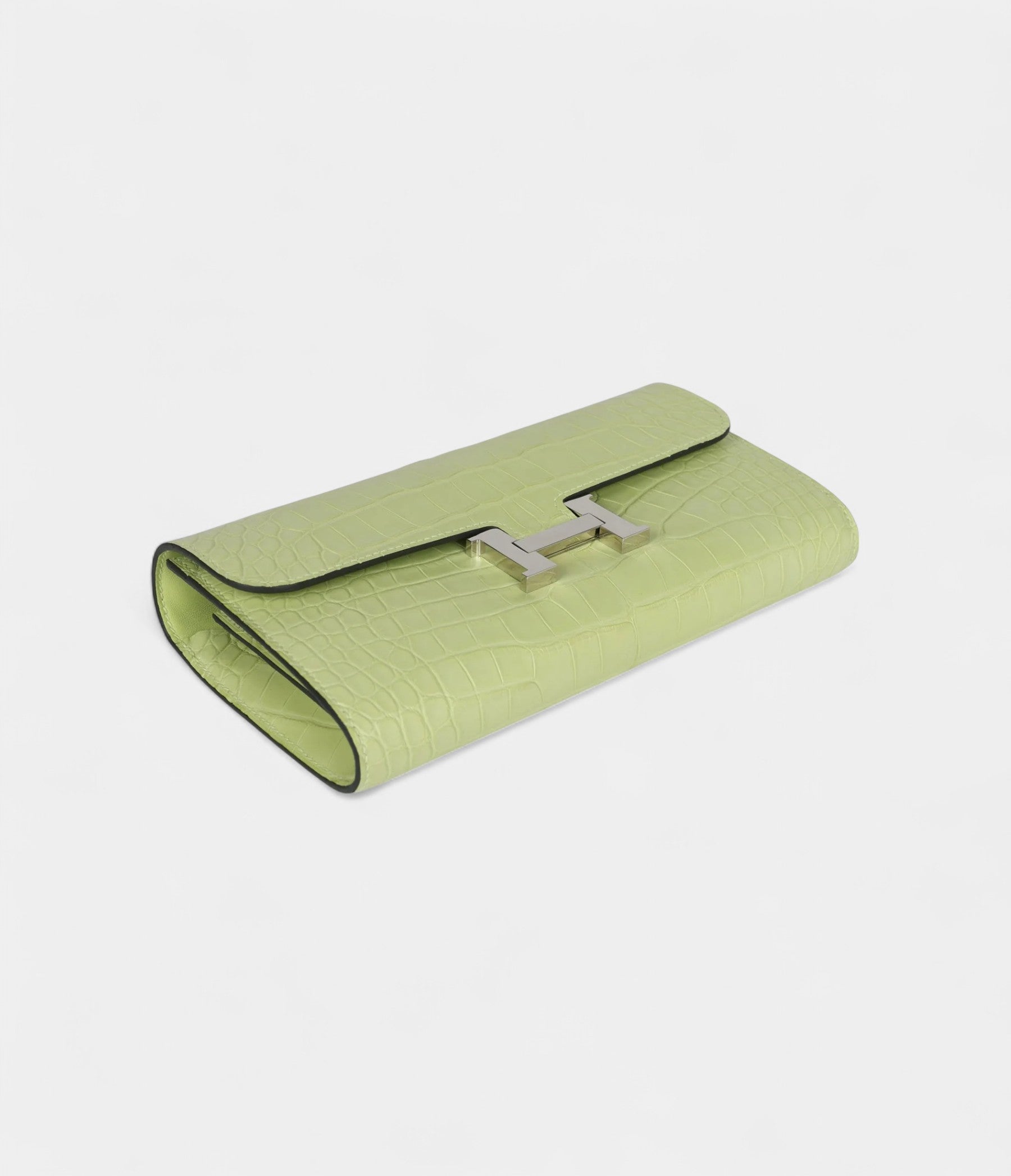 Hermès Constance Wallet To Go Jaune Bourgeon Matte Alligator Palladium Hardware
