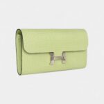 Hermès Constance Wallet To Go Jaune Bourgeon Matte Alligator Palladium Hardware