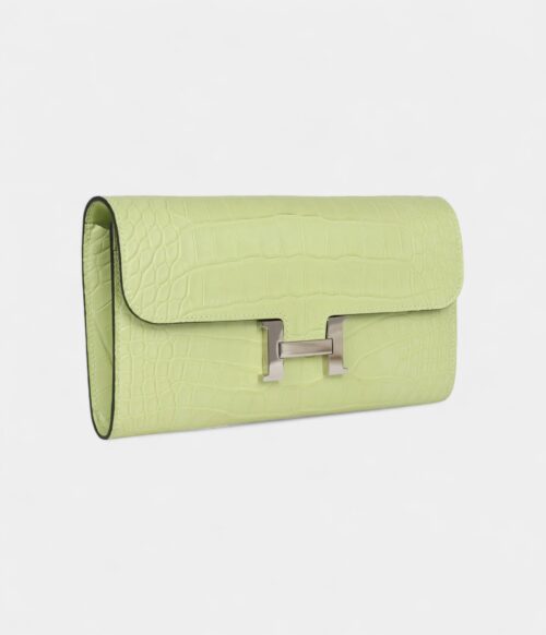 Hermès Constance Wallet To Go Jaune Bourgeon Matte Alligator Palladium Hardware