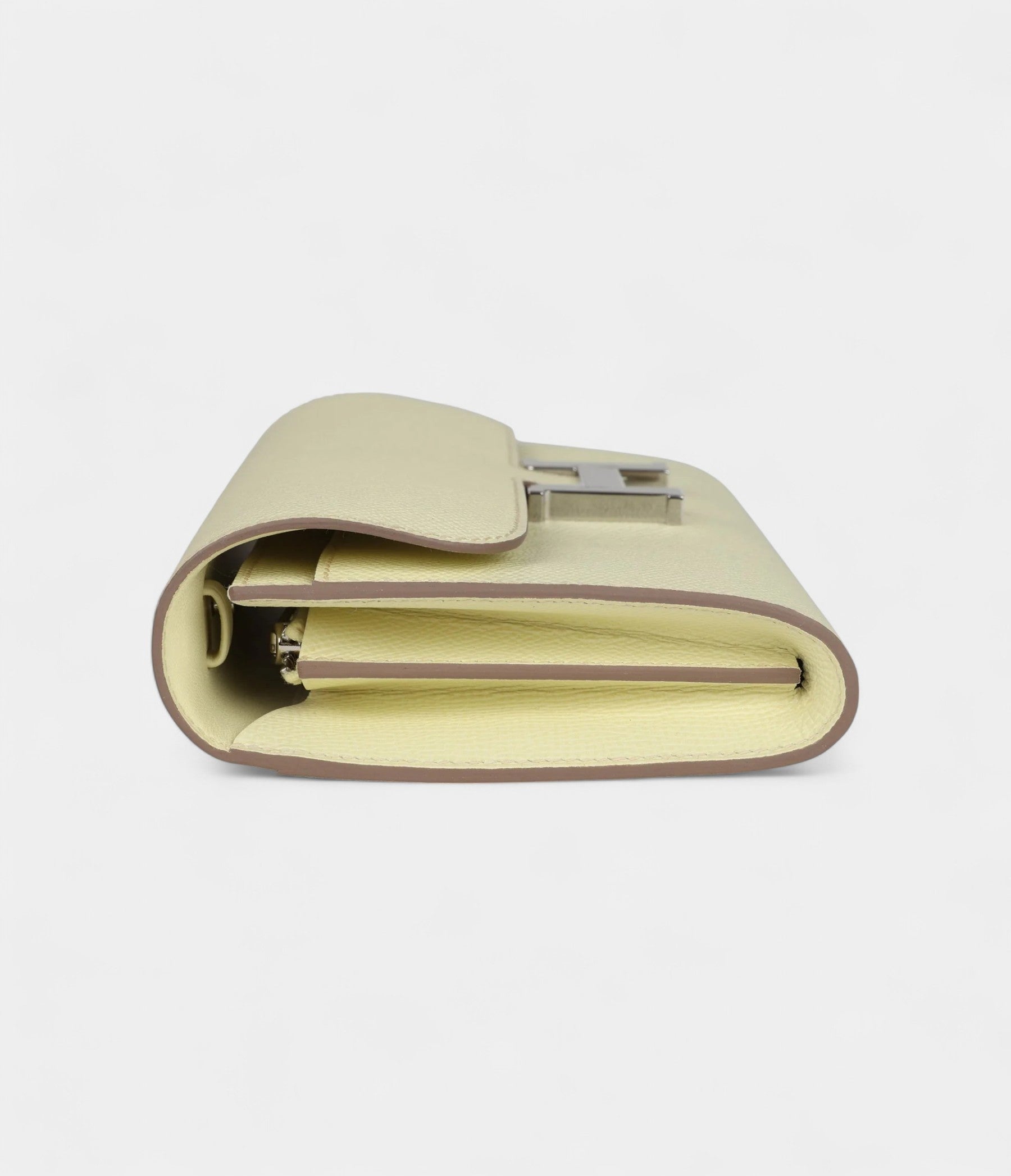 Hermès Constance Wallet To Go Jaune Milton Epsom Palladium Hardware