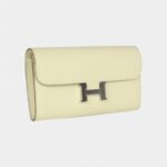 Hermès Constance Wallet To Go Jaune Milton Epsom Palladium Hardware
