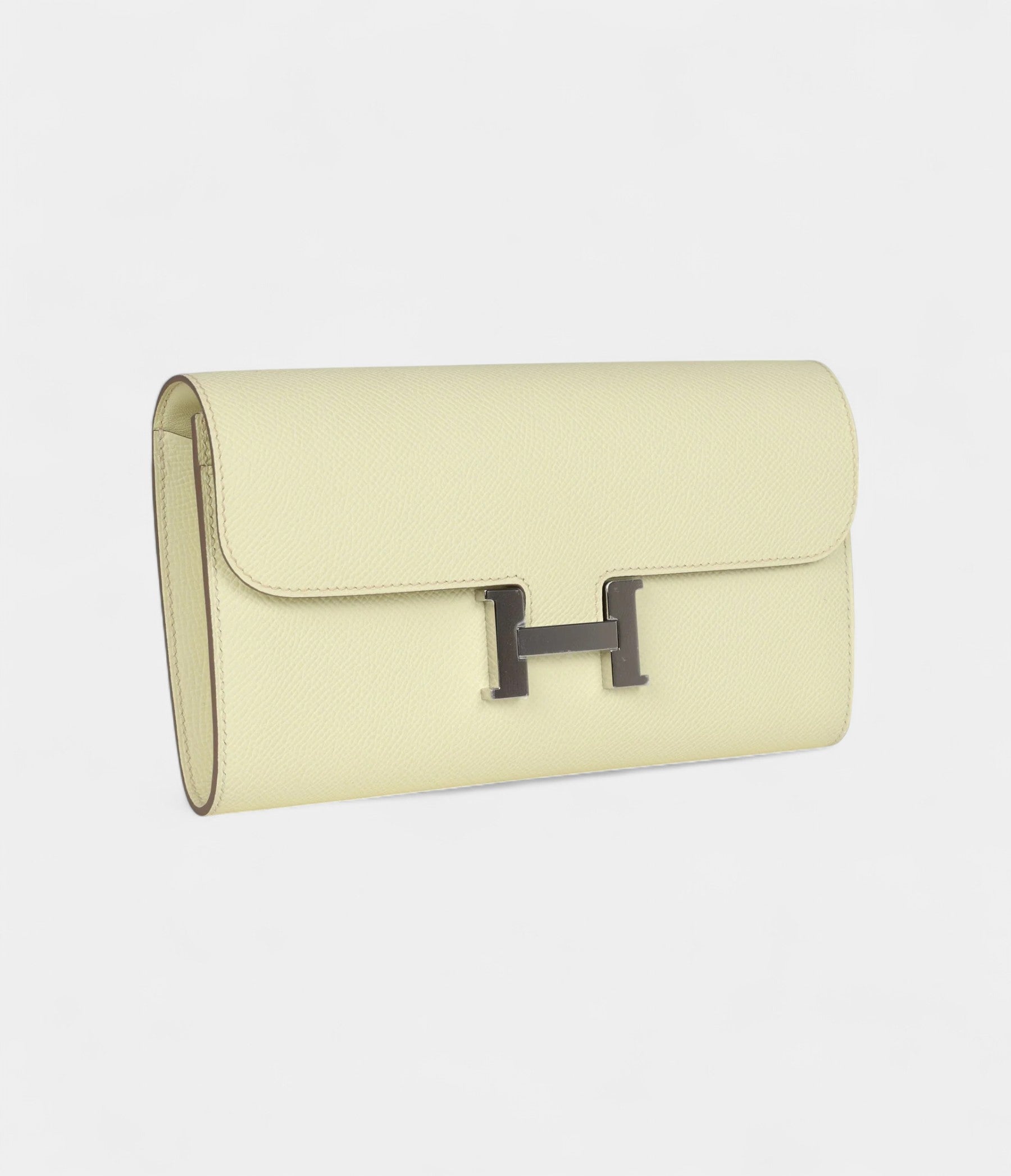 Hermès Constance Wallet To Go Jaune Milton Epsom Palladium Hardware