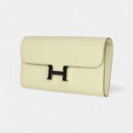 Hermès Constance Wallet To Go Jaune Milton Epsom Palladium Hardware