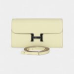 Hermès Constance Wallet To Go Jaune Milton Epsom Palladium Hardware