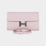 Hermès Constance Wallet To Go Mauve Pale Epsom Palladium Hardware