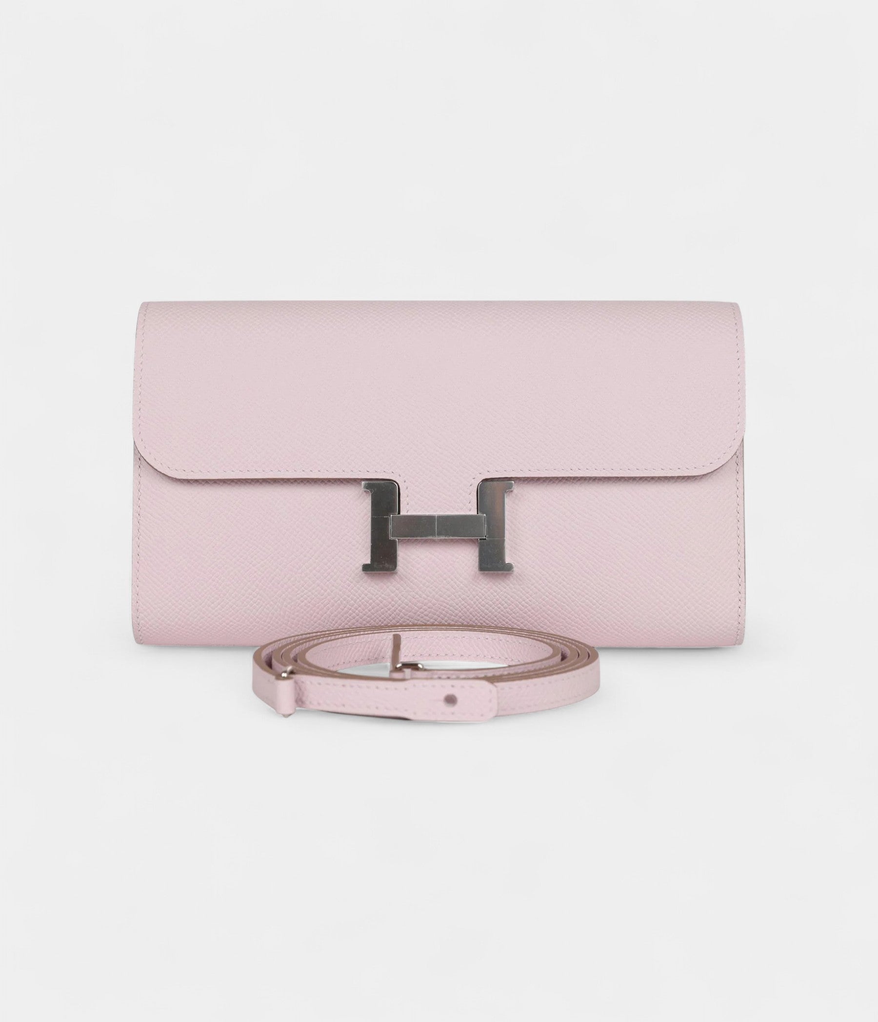 Hermès Constance Wallet To Go Mauve Pale Epsom Palladium Hardware