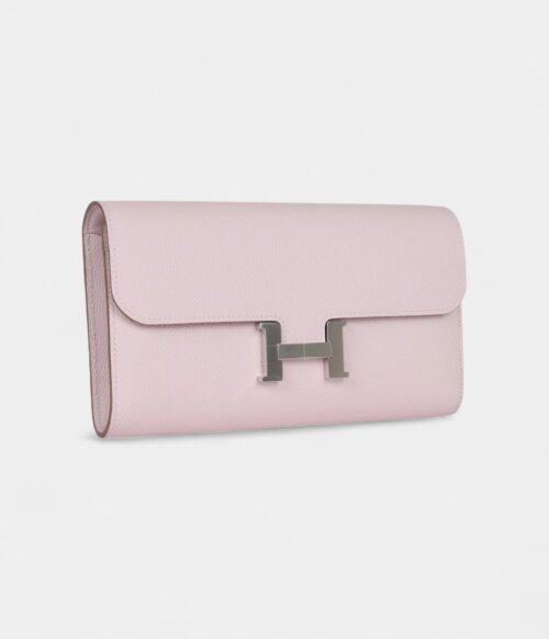 Hermès Constance Wallet To Go Mauve Pale Epsom Palladium Hardware