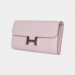 Hermès Constance Wallet To Go Mauve Pale Epsom Palladium Hardware