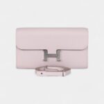 Hermès Constance Wallet To Go Mauve Pale Evercolor Palladium Hardware