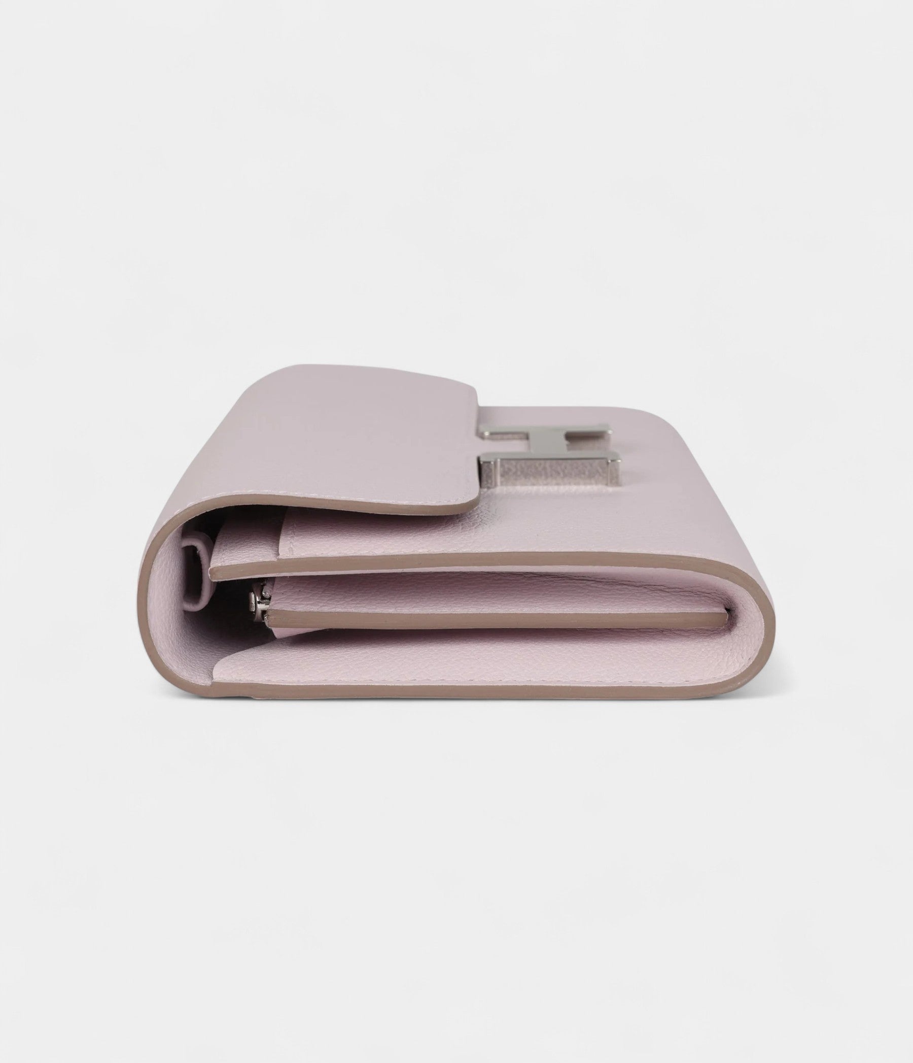 Hermès Constance Wallet To Go Mauve Pale Evercolor Palladium Hardware