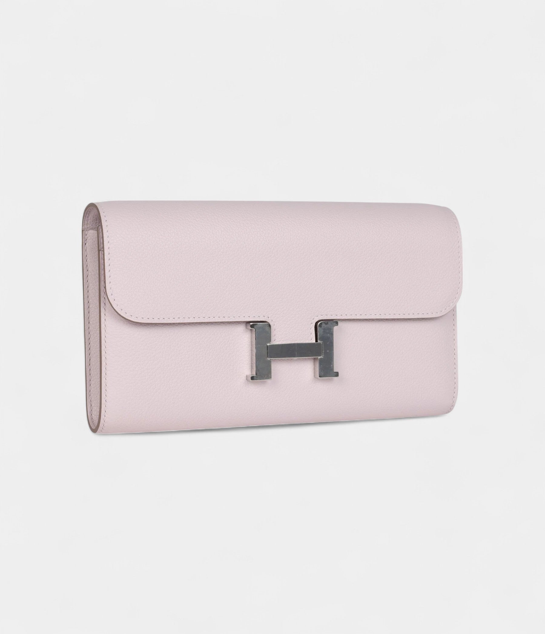 Hermès Constance Wallet To Go Mauve Pale Evercolor Palladium Hardware