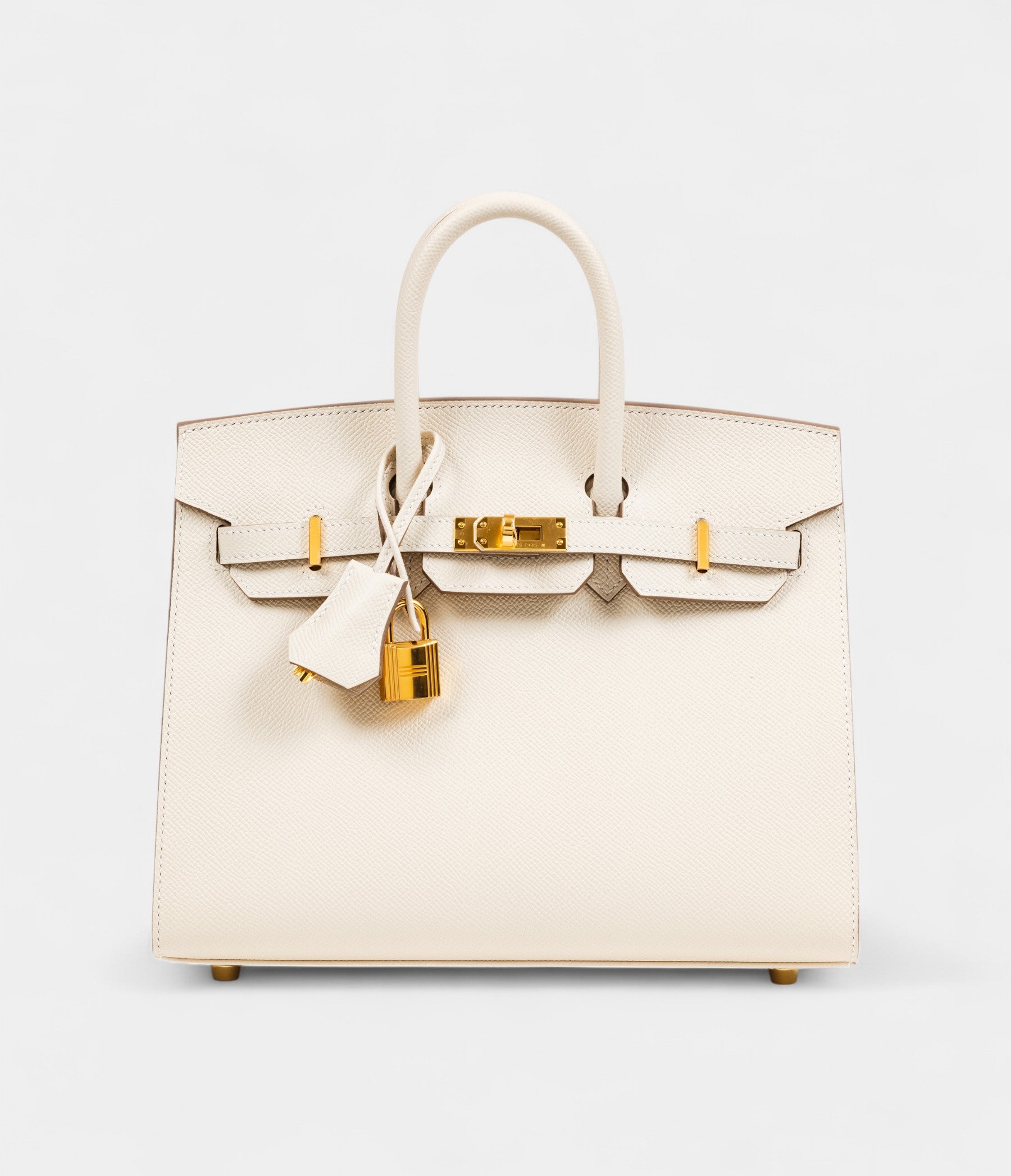Hermès Craie Epsom Birkin 25 Sellier Gold Hardware