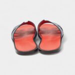 Hermès Dark Blue Leather Izmir Slide Flats 42.5 EU