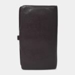 Hermès Dark Purple Clemence Leather Dogon Duo Wallet