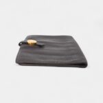 Hermès Dark Purple Clemence Leather Dogon Duo Wallet