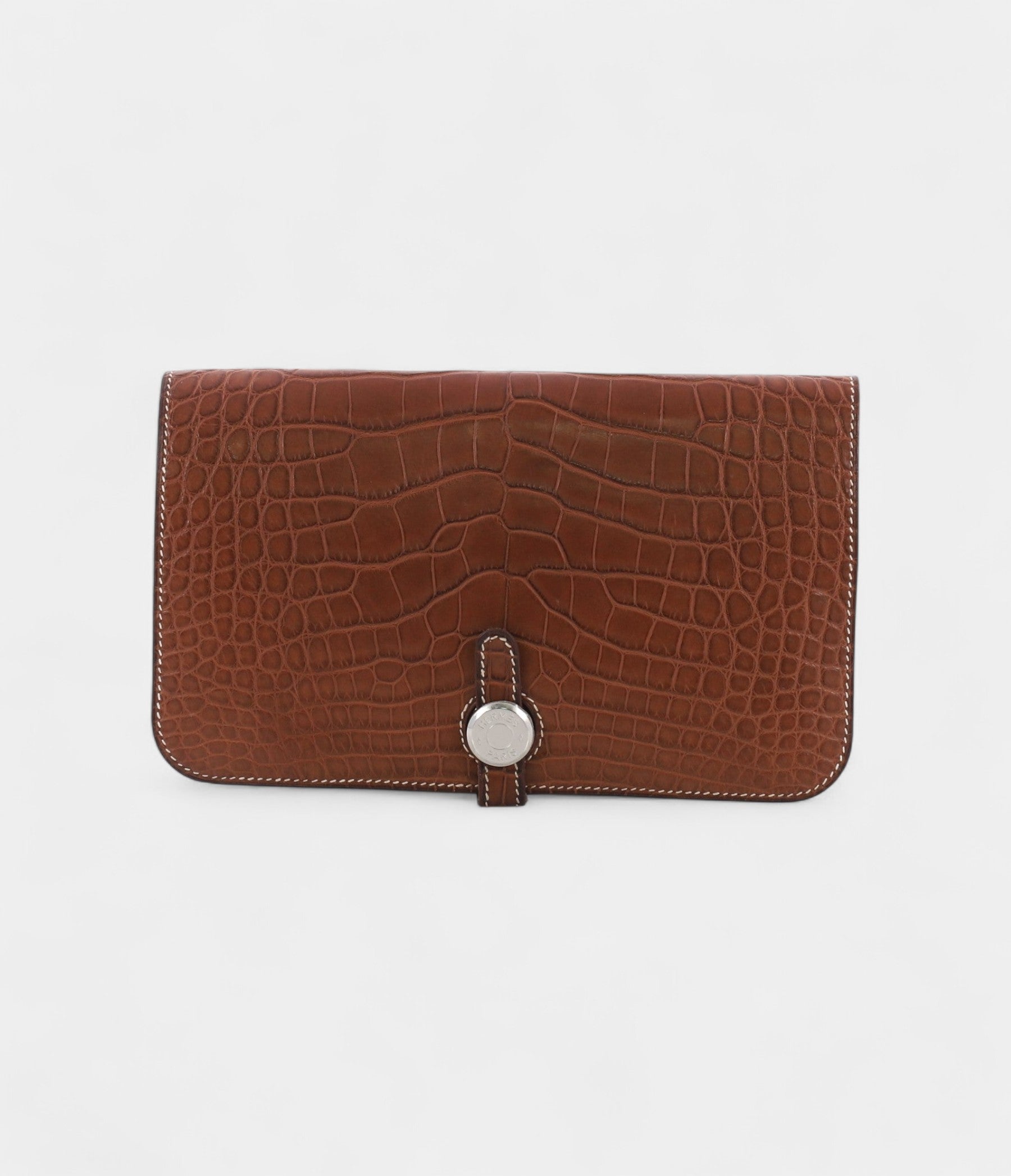 Hermès Dogon Duo Combined Wallet Matte Alligator
