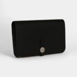 Hermès Dogon Duo Wallet Black Togo