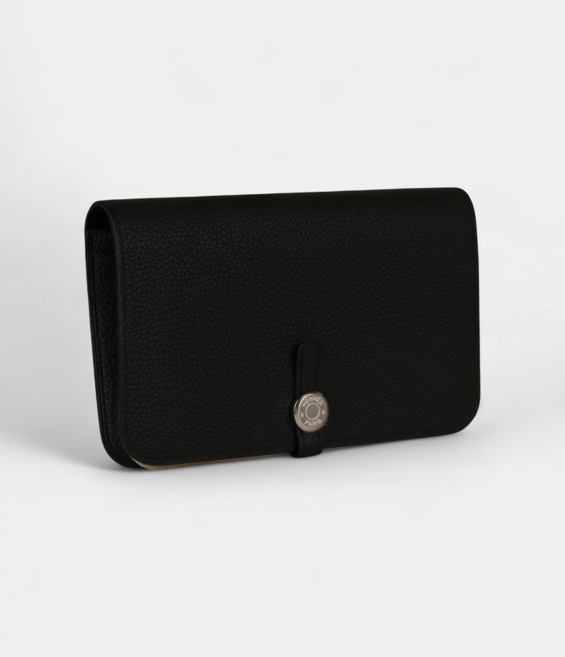 Hermès Dogon Duo Wallet Black Togo