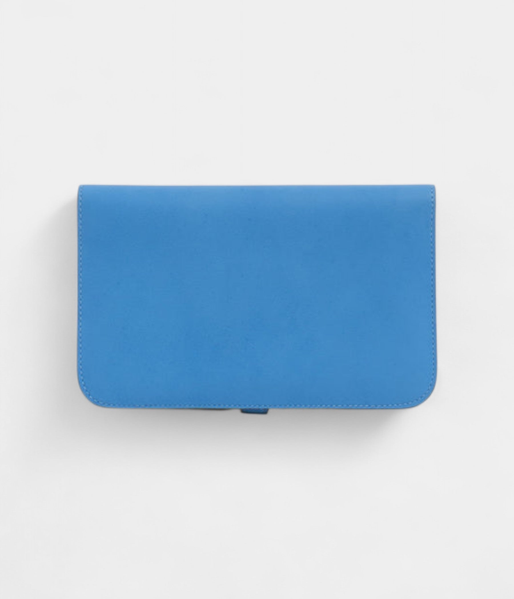 Hermès Dogon Duo Wallet Blue Leather