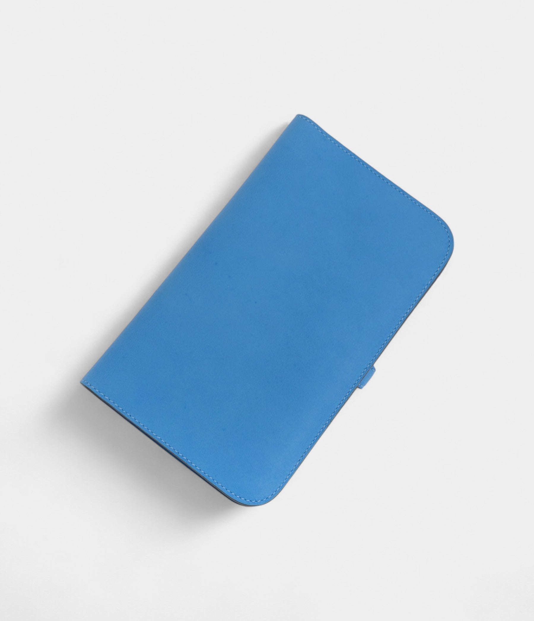Hermès Dogon Duo Wallet Blue Leather