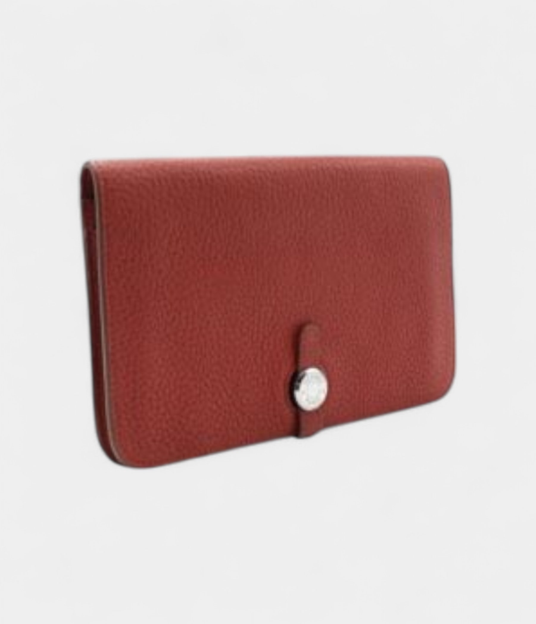 HermesDogonDuoWalletInRedCalfskinLeather_3.jpg Hermès Dogon Duo Wallet In Red Calfskin Leather