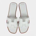 Hermès Egerie Sandals Vert Embrun Rubber 36