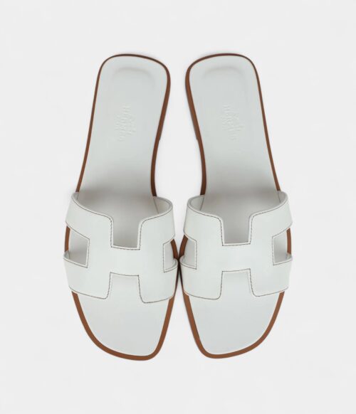 Hermès Egerie Sandals Vert Embrun Rubber 36