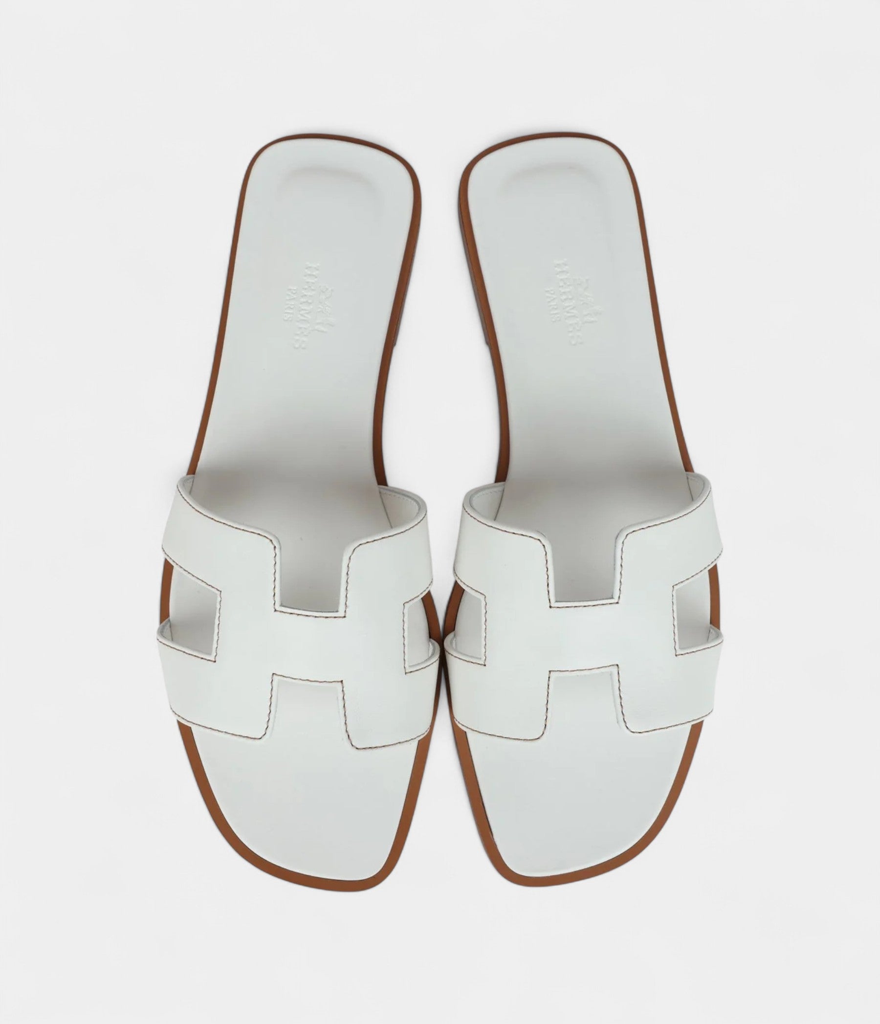 Hermès Egerie Sandals Vert Embrun Rubber 36