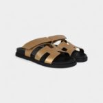 Hermès Oran Sandals Dore Chevre 38 EU