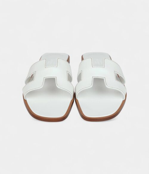 Hermès Egerie Sandals Vert Embrun Rubber 36