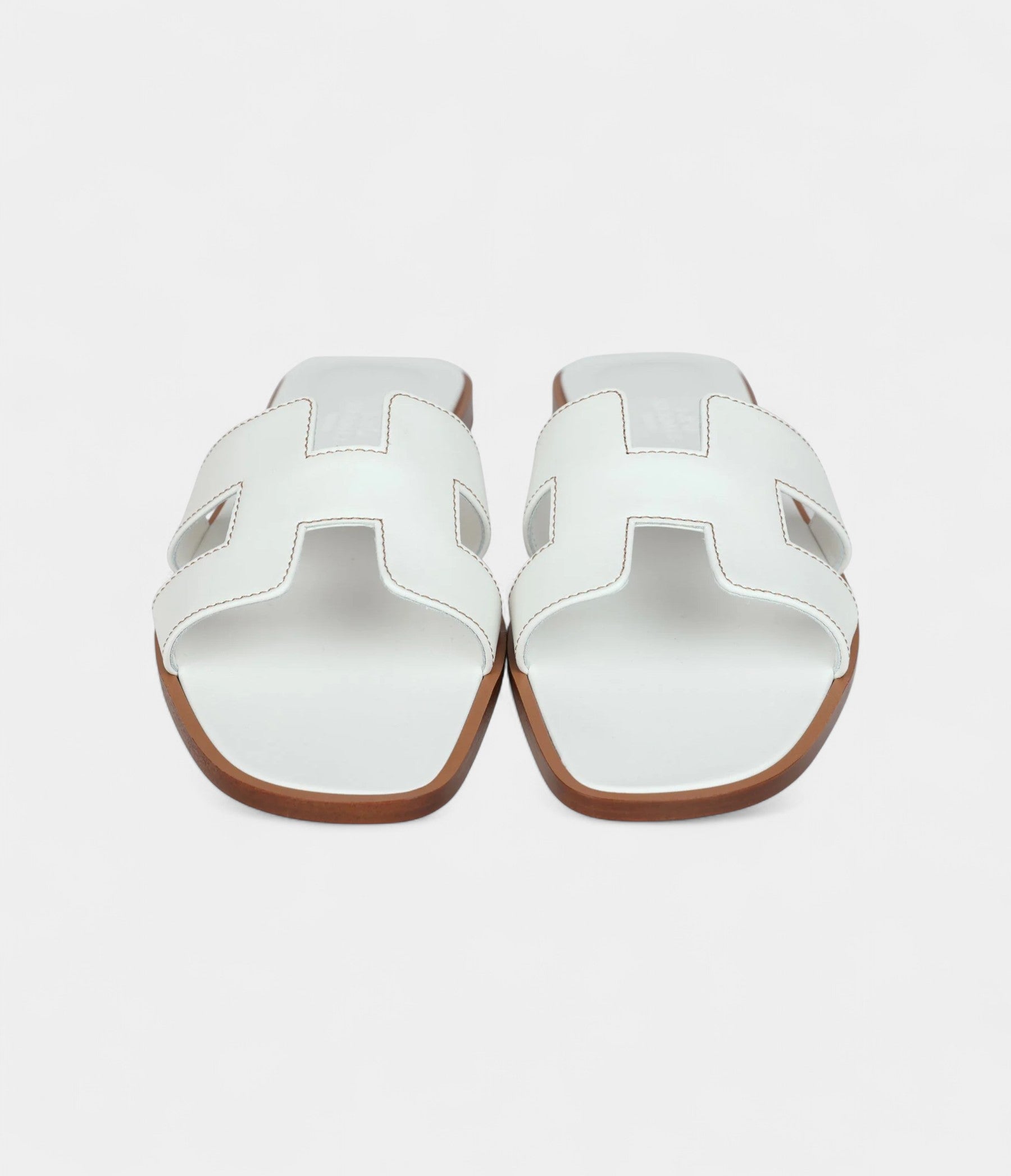 Hermès Egerie Sandals Vert Embrun Rubber 36