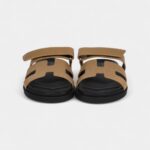 Hermès Oran Sandals Dore Chevre 38 EU
