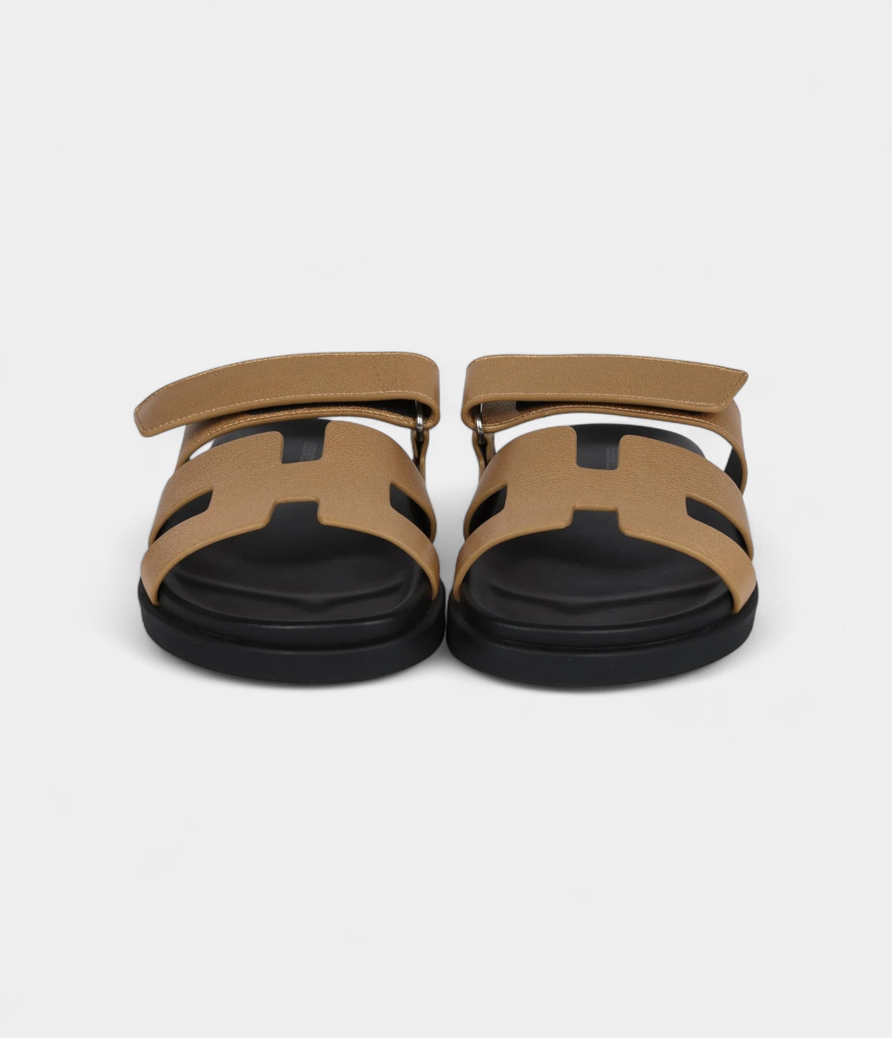 Hermès Oran Sandals Dore Chevre 38 EU
