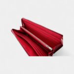 Hermes Epsom Lucky Wrist Azap Leather Pink Red Wallet