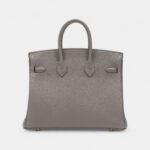 Hermès Etain Togo Birkin 25 Gold Hardware
