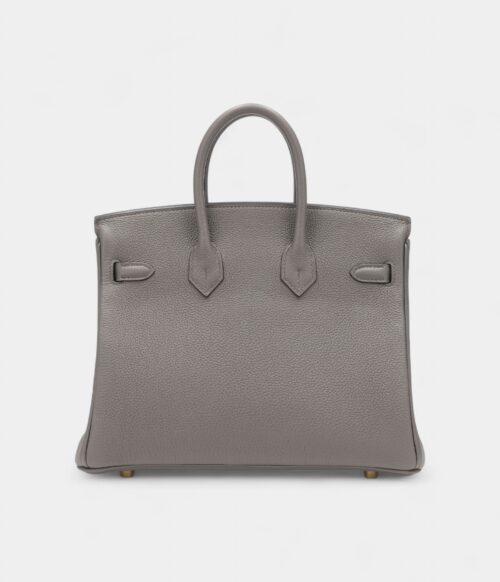 Hermès Etain Togo Birkin 25 Gold Hardware