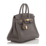 Hermès Etain Togo Birkin 25 Gold Hardware