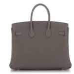 Hermès Etain Togo Birkin 25 Gold Hardware