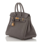 Hermès Etain Togo Birkin 25 Gold Hardware