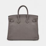 Hermès Etain Togo Birkin 25 Palladium Hardware